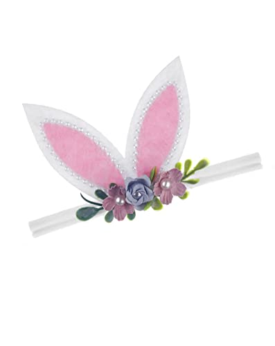 ББТДИН Велигденски цветна лента за глава со лак Велигден зајак уво бебешки лента за коса, лакови jhe42