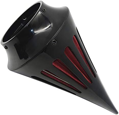 Smt- Spiked Gloss Black Cone A/голем со комплет за чистење на воздухот за чистење на воздухот за чистење на воздухот, компатибилен
