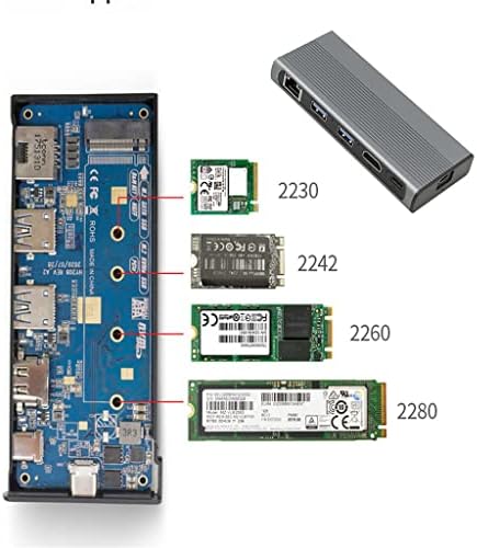 USB Hubs 1000m LAN 10GBPS USB C Hub Тип C 3.1 До M. 2 NVME NGFF 4K 30Hz USB Експандер Компјутерски Додатоци за