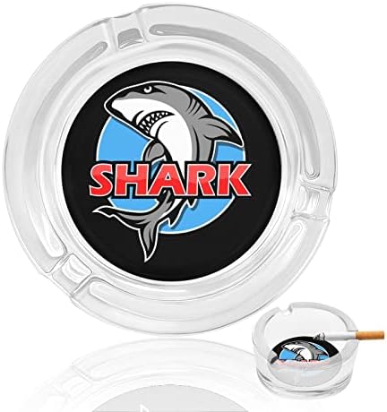 Цртана ајкула стакло пушење пепелници цигари цигари за држач за таблички за пепел за затворено на отворено