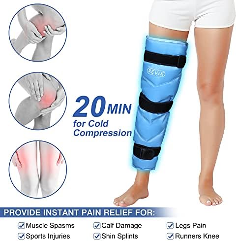 Ревикс теле и шин гел мраз пакувања за повреди што можат да се користат и големи мраз пакет за нога