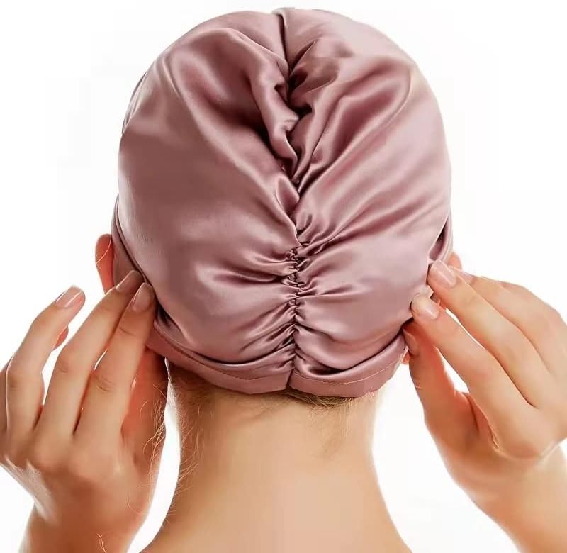 Xxxdxdp коса за коса жени кои спијат капа капа за коса свила ноќно капаче за глава на главата за коса